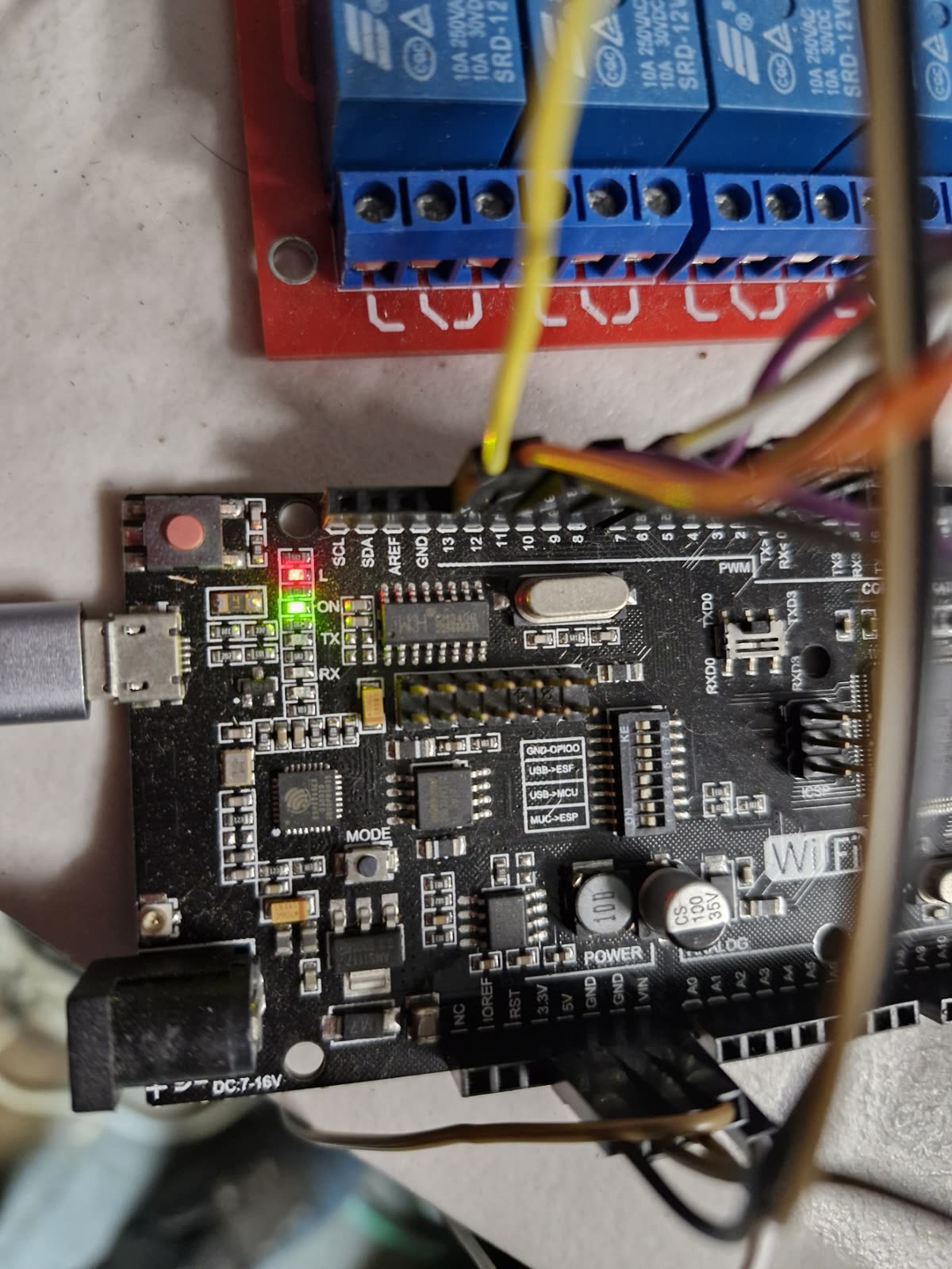 Custom electronics and relay control board